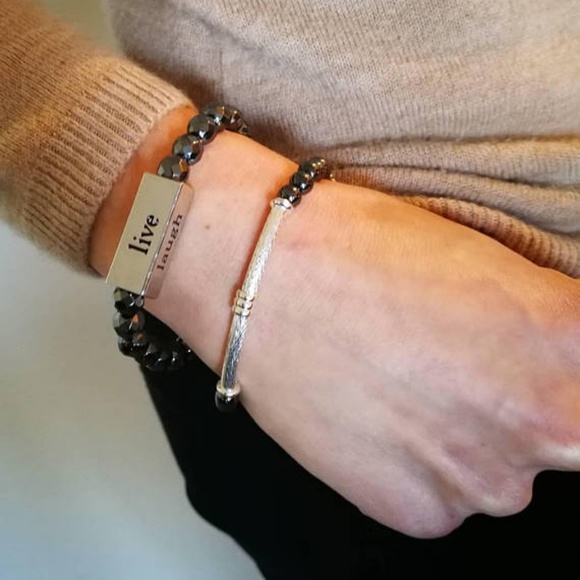 Handmade: Live, Love, Laugh, Dream gem bracelet - Picture 5 of 7